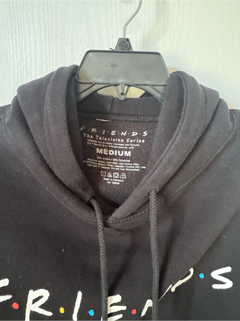 FRIENDS Black Logo Pullover Hoodie - Picture 3 of 4
